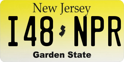 NJ license plate I48NPR