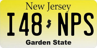 NJ license plate I48NPS