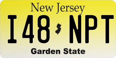 NJ license plate I48NPT