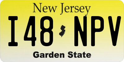 NJ license plate I48NPV