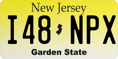 NJ license plate I48NPX