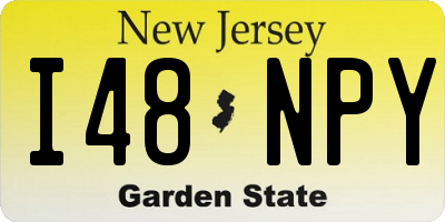 NJ license plate I48NPY