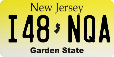 NJ license plate I48NQA