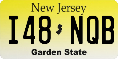 NJ license plate I48NQB