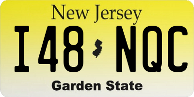NJ license plate I48NQC
