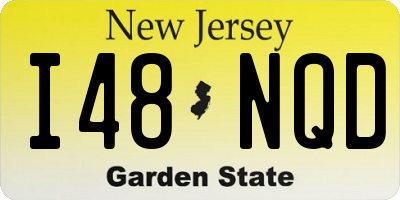 NJ license plate I48NQD