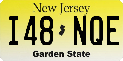 NJ license plate I48NQE