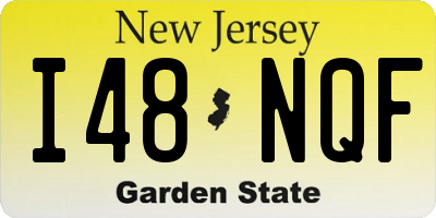 NJ license plate I48NQF