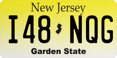 NJ license plate I48NQG