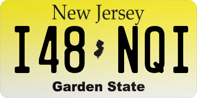 NJ license plate I48NQI