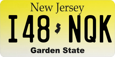 NJ license plate I48NQK