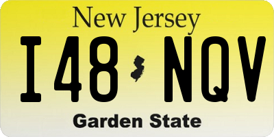 NJ license plate I48NQV