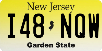 NJ license plate I48NQW