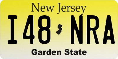 NJ license plate I48NRA