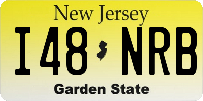 NJ license plate I48NRB