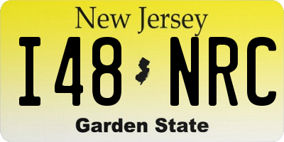 NJ license plate I48NRC