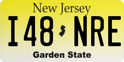 NJ license plate I48NRE