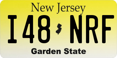 NJ license plate I48NRF