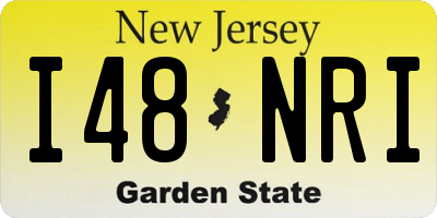NJ license plate I48NRI