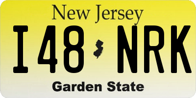 NJ license plate I48NRK