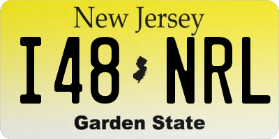 NJ license plate I48NRL