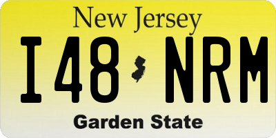 NJ license plate I48NRM