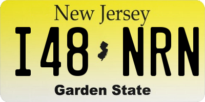 NJ license plate I48NRN