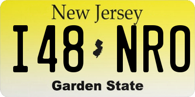 NJ license plate I48NRO