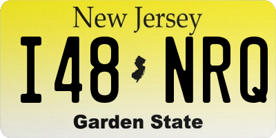 NJ license plate I48NRQ