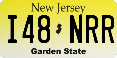 NJ license plate I48NRR