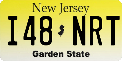 NJ license plate I48NRT