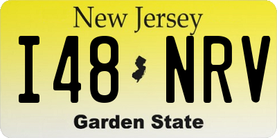 NJ license plate I48NRV