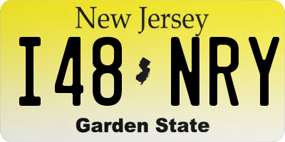 NJ license plate I48NRY