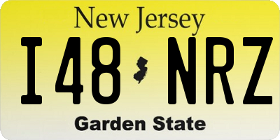 NJ license plate I48NRZ