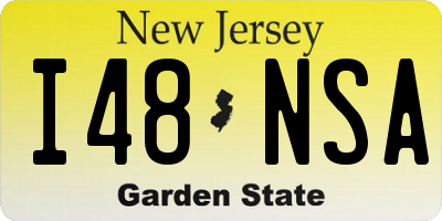 NJ license plate I48NSA