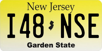 NJ license plate I48NSE