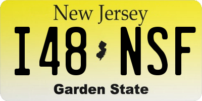 NJ license plate I48NSF