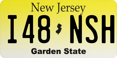NJ license plate I48NSH