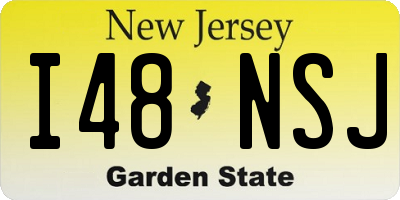 NJ license plate I48NSJ