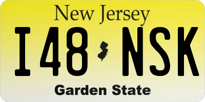 NJ license plate I48NSK