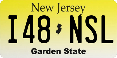 NJ license plate I48NSL