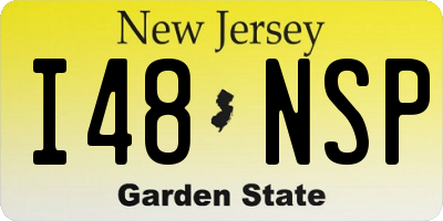 NJ license plate I48NSP