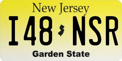 NJ license plate I48NSR
