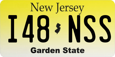 NJ license plate I48NSS