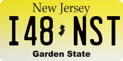 NJ license plate I48NST