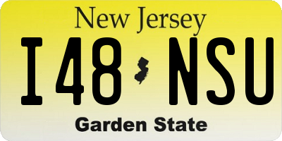 NJ license plate I48NSU