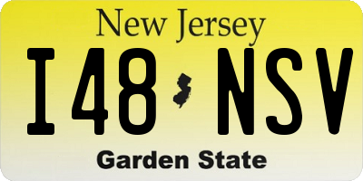 NJ license plate I48NSV