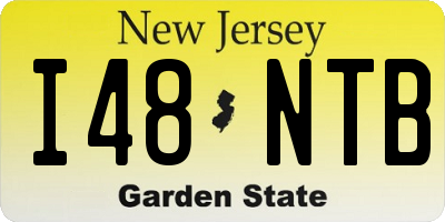 NJ license plate I48NTB