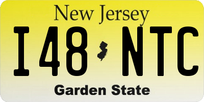 NJ license plate I48NTC