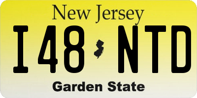 NJ license plate I48NTD